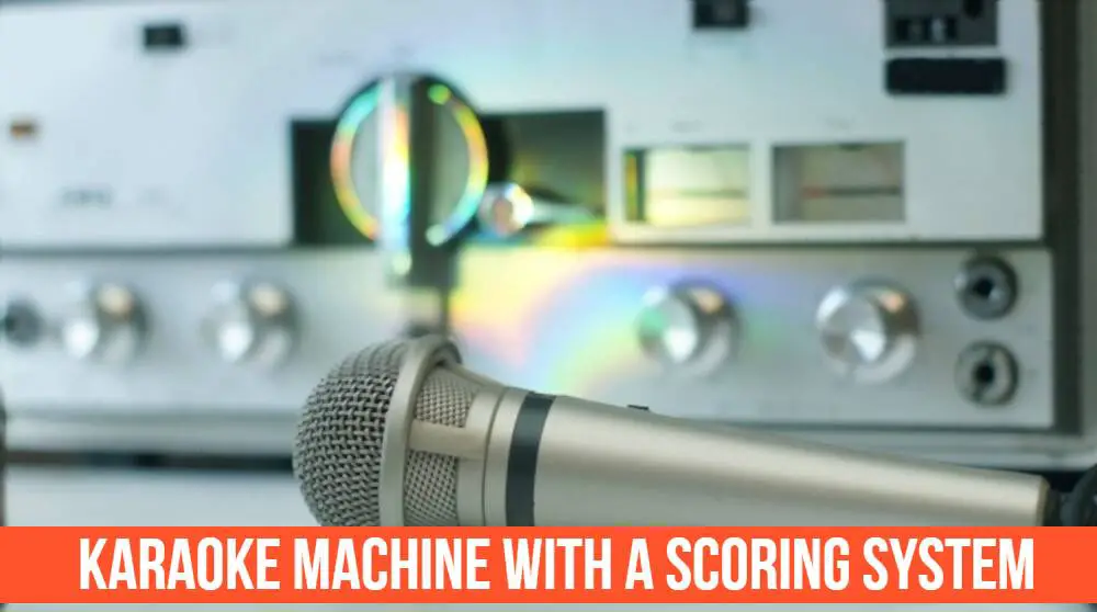 karaoke machine with a scoring system
