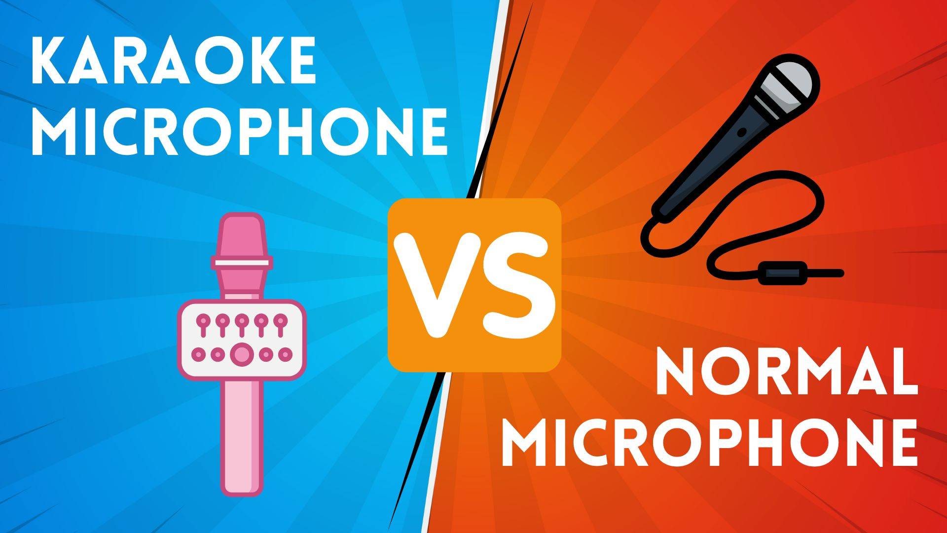 Karaoke Mic Vs Normal Mic