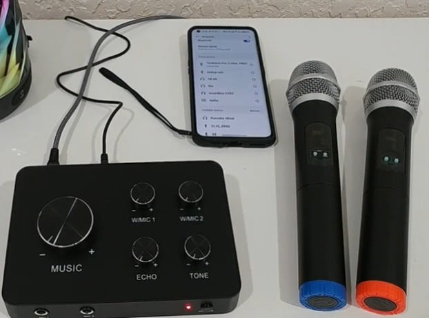 Rybozen Microphone Karaoke System for Smart Tv