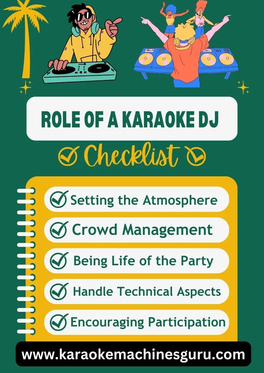 Role of a Karaoke DJ Checklist