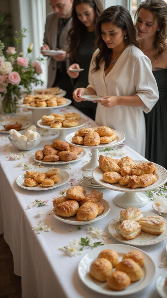 10 Breakfast Buffet Ideas Perfect for Morning Weddings and Showers - 1. Gourmet Pastry Station 1