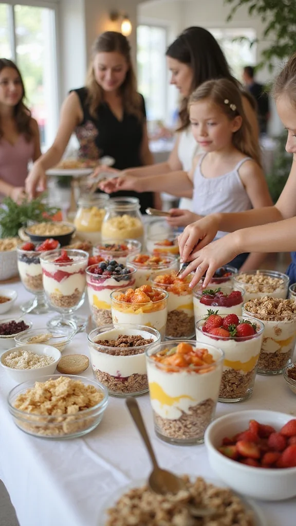 10 Breakfast Buffet Ideas Perfect for Morning Weddings and Showers - 6. Yogurt Parfait Station 1