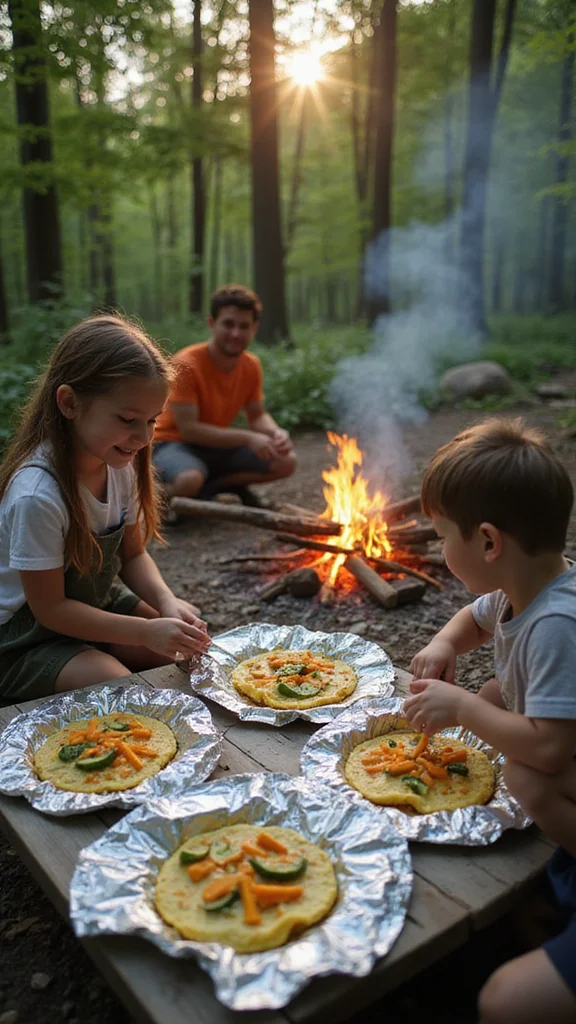 10 Camping Breakfast Ideas for Families with Kids That Everyone Will Love - 3. Campfire Omelets in Foil 1