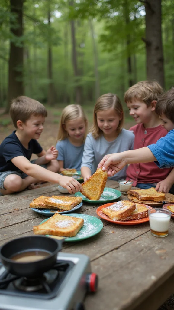 10 Camping Breakfast Ideas for Families with Kids That Everyone Will Love - 5. Campfire French Toast 1