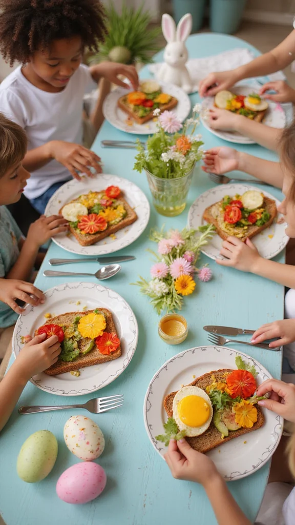 10 Healthy Easter Breakfast Ideas That Kids Will Actually Eat - 2. Easter Egg Toast Art 1