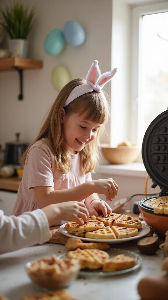 10 Quick Easter Breakfast Ideas for a Completely Stress-Free Morning - 7. Chocolate Chip Waffles 1
