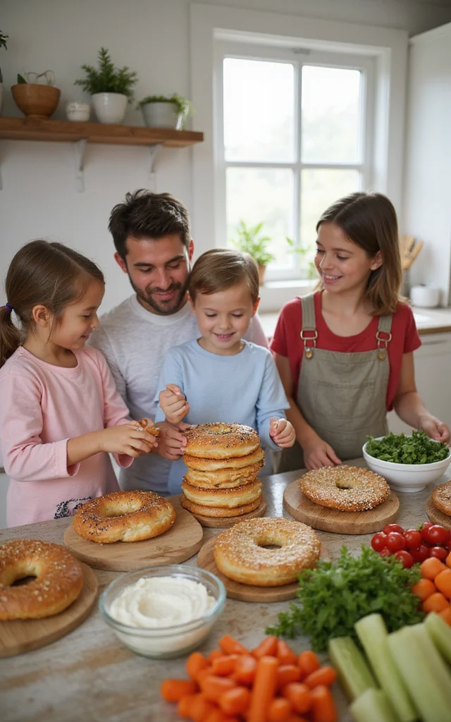10 Weekend Fun Breakfast Ideas the Whole Family Will Love - 5. Bagel Bar Bonanza 1