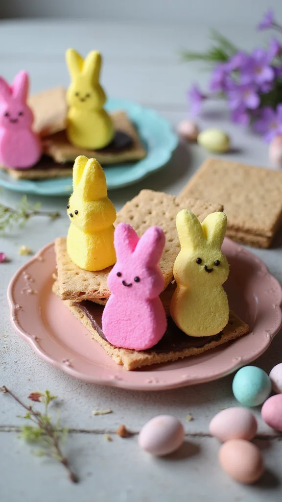12 Cute Easter Breakfast Ideas for a Festive Holiday Morning - 10. Peep S’mores 1