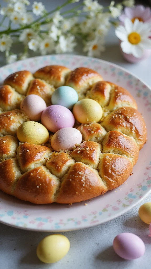 12 Cute Easter Breakfast Ideas for a Festive Holiday Morning - 3. Easter Egg Bread 1