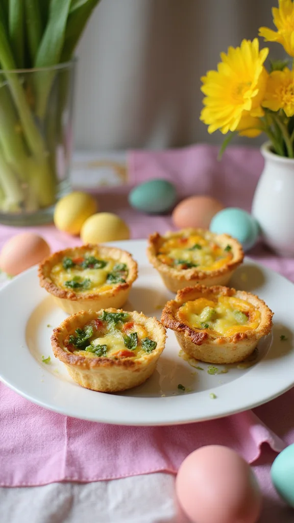 12 Cute Easter Breakfast Ideas for a Festive Holiday Morning - 7. Mini Quiches 1