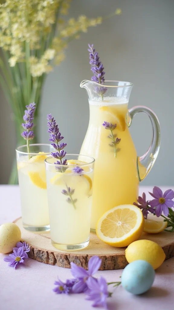 12 Cute Easter Breakfast Ideas for a Festive Holiday Morning - 8. Lavender Lemonade 1