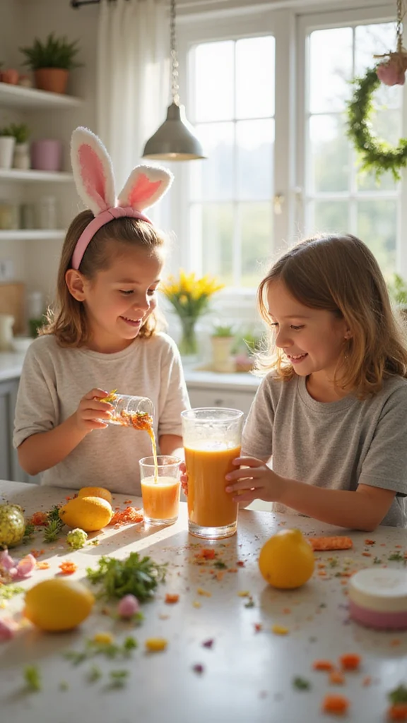 12 Easy Easter Breakfast Ideas Kids Can Help Make Themselves - 12. Easter Bunny Smoothies 1