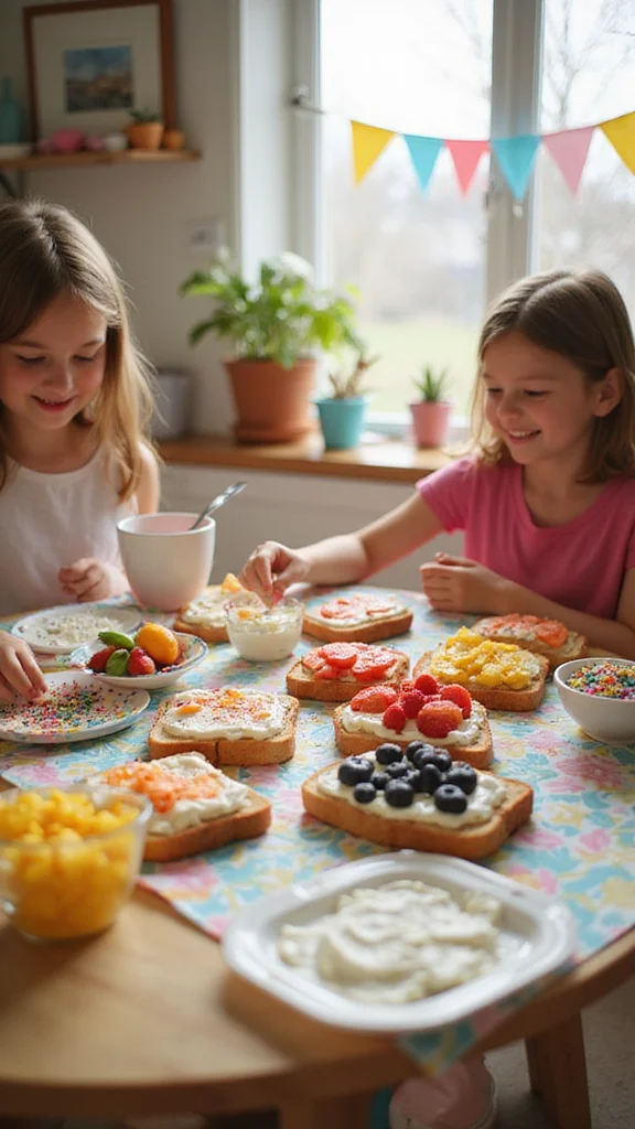 12 Easy Easter Breakfast Ideas Kids Can Help Make Themselves - 2. Easter Egg Toast Art 1