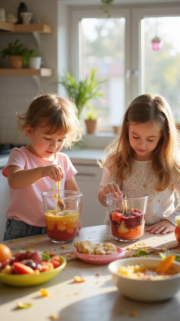 12 Easy Easter Breakfast Ideas Kids Can Help Make Themselves - 6. Rainbow Smoothie Bowls 1