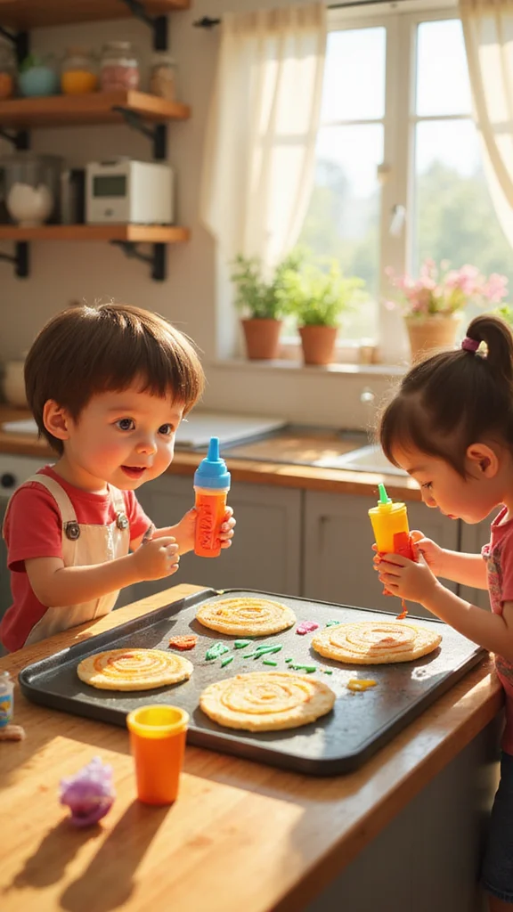 12 Easy Easter Breakfast Ideas Kids Can Help Make Themselves - 7. Pancake Art 1