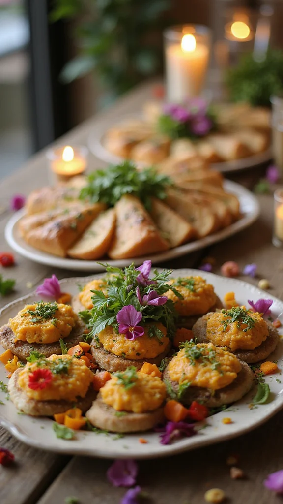 12 Elegant Breakfast Buffet Ideas for Special Celebrations and Occasions - 11. Elegant Herb Garnishes and Edible Flowers 1