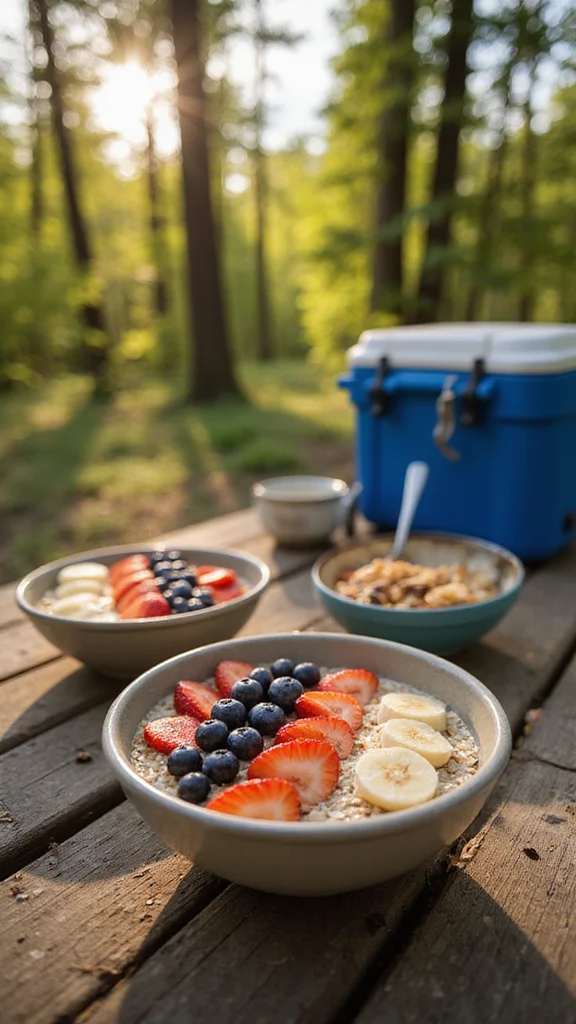 12 Healthy Camping Breakfast Ideas to Fuel Your Outdoor Adventures - 1. Overnight Oats with Fresh Fruits 1