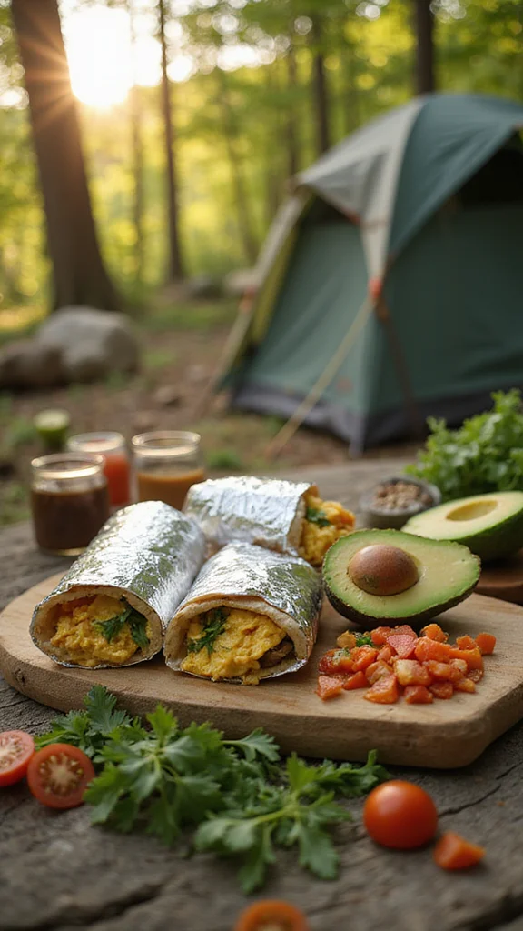 12 Healthy Camping Breakfast Ideas to Fuel Your Outdoor Adventures - 2. Healthy Breakfast Burritos 1