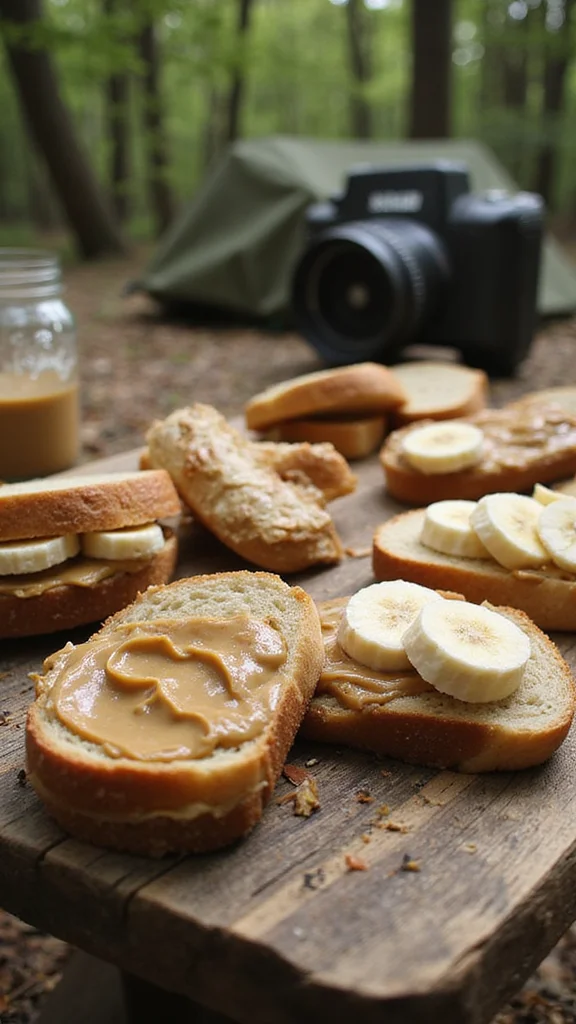 12 Healthy Camping Breakfast Ideas to Fuel Your Outdoor Adventures - 9. Nut Butter and Banana Sandwiches 1