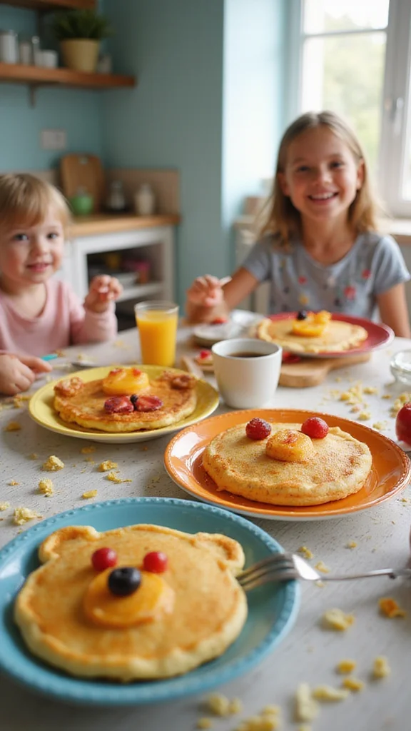 12 Healthy Fun Breakfast Ideas Kids Will Ask for Every Single Day - 2. Pancake Animals 1