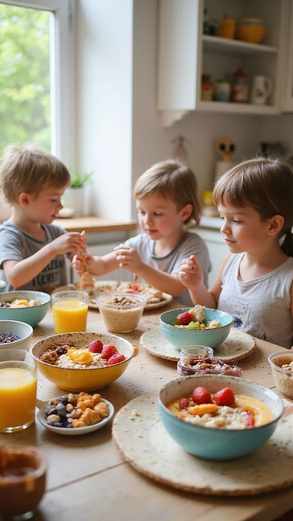 12 Healthy Fun Breakfast Ideas Kids Will Ask for Every Single Day - 5. Oatmeal Art 1