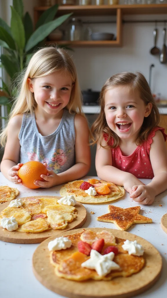 15 Creative Breakfast Ideas Kids Can Help Make All by Themselves - 13. Pancake Art 1