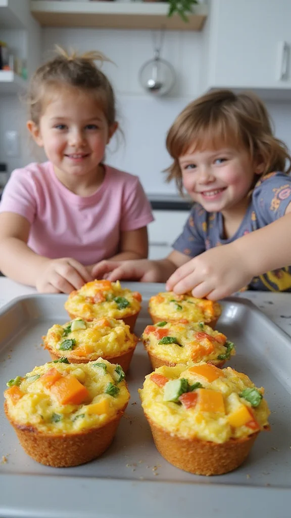 15 Creative Breakfast Ideas Kids Can Help Make All by Themselves - 6. Egg Muffins 1
