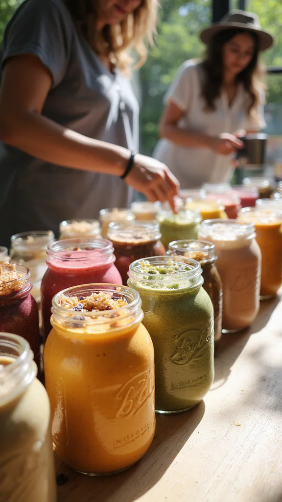 15 Easy Breakfast Buffet Ideas That Feed a Hungry Crowd - 11. Smoothie Jars 1