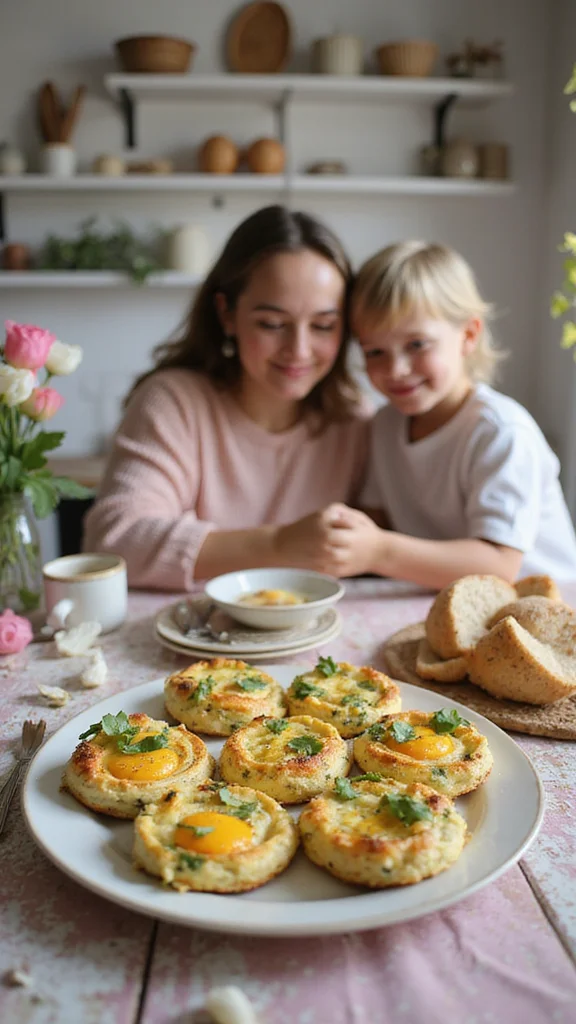 15 Easy Easter Breakfast Ideas You Can Prep the Night Before - 15. Mini Easter Egg Frittatas 1