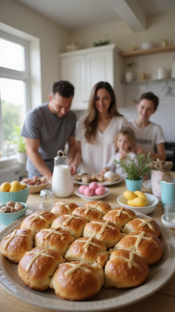 15 Easy Easter Breakfast Ideas You Can Prep the Night Before - 5. Hot Cross Buns 1