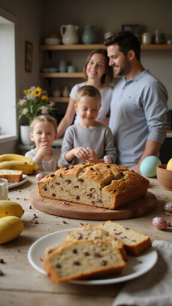 15 Easy Easter Breakfast Ideas You Can Prep the Night Before - 7. Chocolate Chip Banana Bread 1