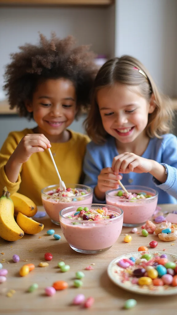 15 Fun Easter Breakfast Ideas Kids Will Go Absolutely Crazy For - 7. Jelly Bean Smoothie Bowls 1