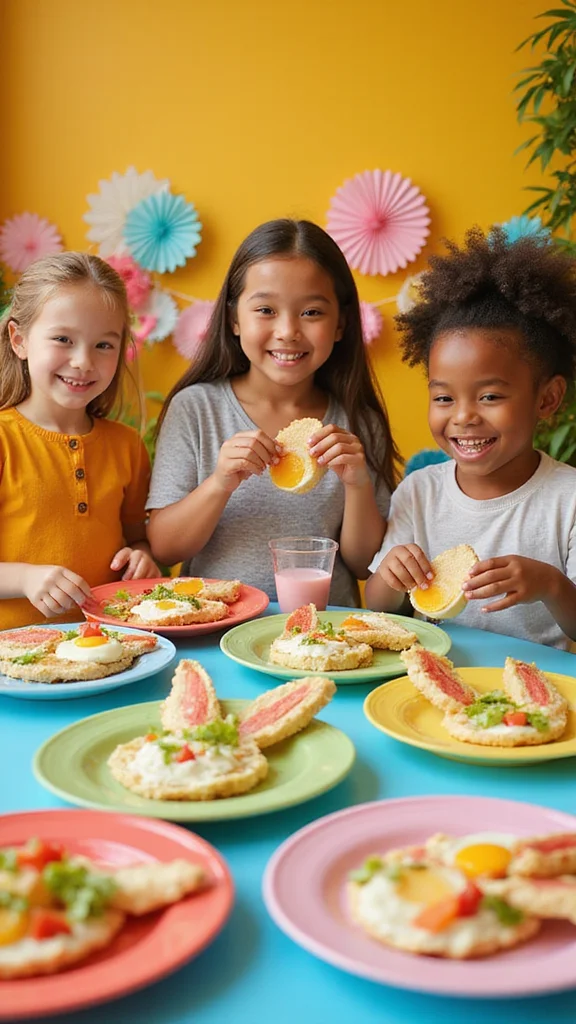 15 Fun Easter Breakfast Ideas Kids Will Go Absolutely Crazy For - 9. Egg and Veggie Bunny Faces 1