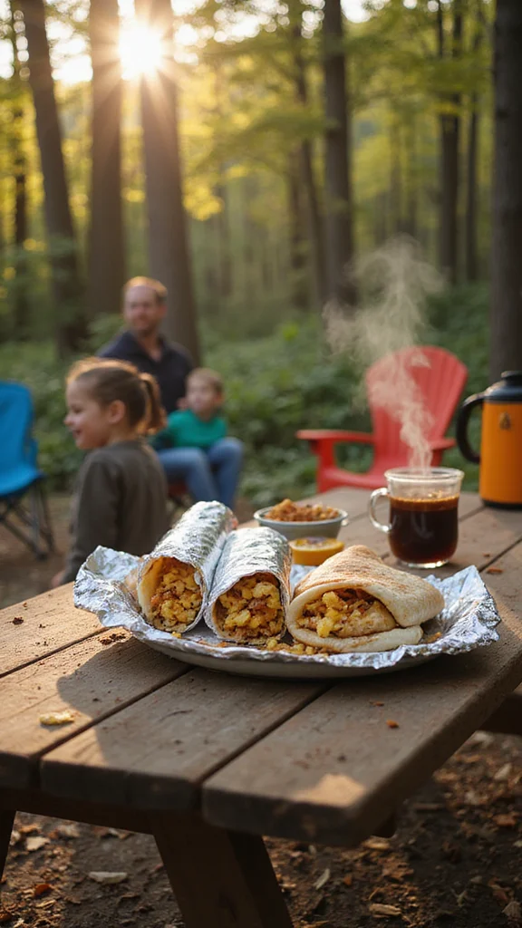 15 Make-Ahead Camping Breakfast Ideas for a Stress-Free Morning - 1. Breakfast Burritos 1