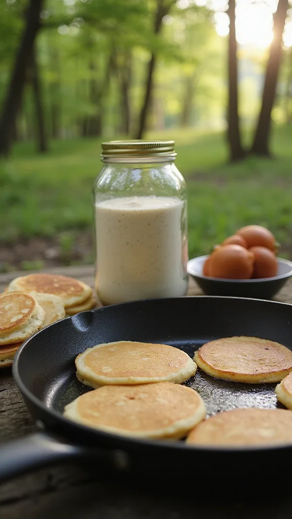 15 Make-Ahead Camping Breakfast Ideas for a Stress-Free Morning - 6. Pancake Mix in a Jar 1