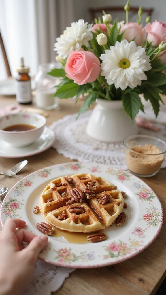 15 Overnight Brunch Ideas That Are Perfect for Easter Morning (Number 3 Is a Game-Changer!) - 14. Maple Pecan Overnight Waffles 1