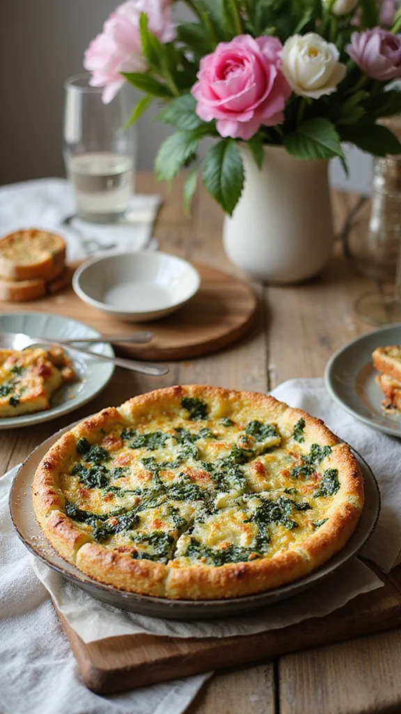 15 Overnight Brunch Ideas That Are Perfect for Easter Morning (Number 3 Is a Game-Changer!) - 15. Spinach and Goat Cheese Overnight Strata 1