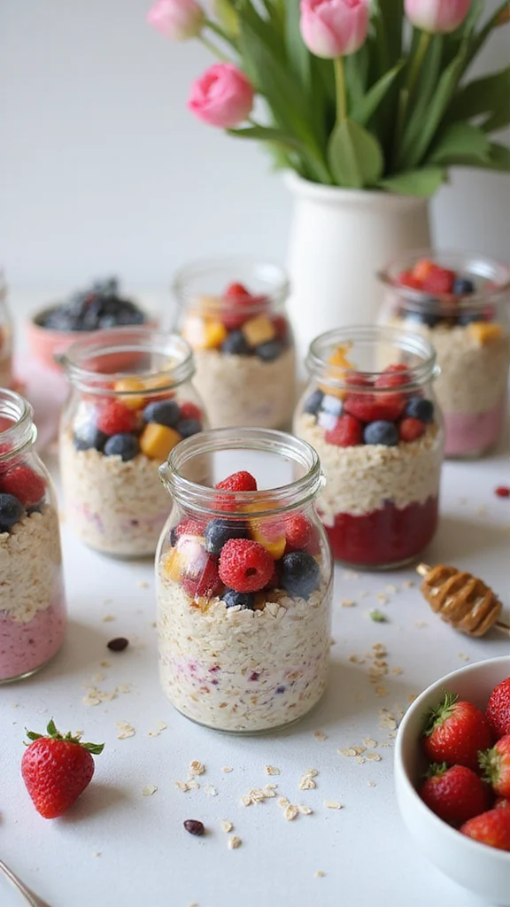 15 Overnight Brunch Ideas That Are Perfect for Easter Morning (Number 3 Is a Game-Changer!) - 3. Berry Overnight Oats 1