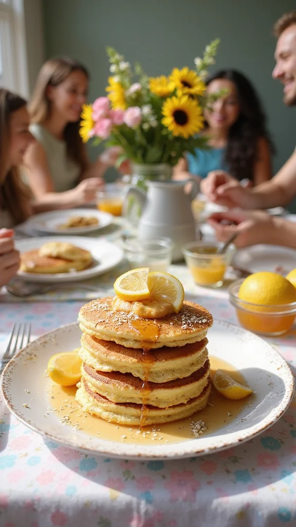 15 Overnight Brunch Ideas That Are Perfect for Easter Morning (Number 3 Is a Game-Changer!) - 4. Lemon Poppy Seed Overnight Pancakes 1