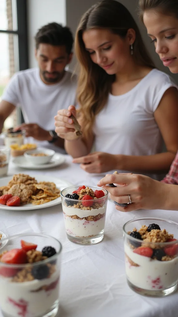 18 Budget-Friendly Breakfast Buffet Ideas That Still Look Amazing - 3. Yogurt Parfaits 1