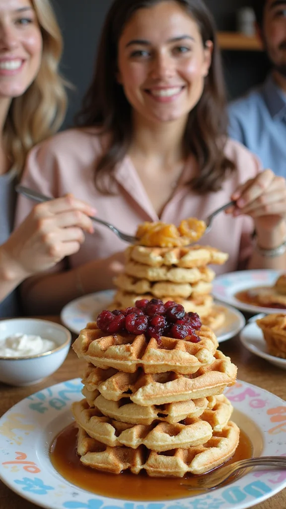 18 Budget-Friendly Breakfast Buffet Ideas That Still Look Amazing - 4. Whole Grain Waffles 1