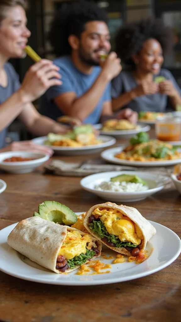 18 Budget-Friendly Breakfast Buffet Ideas That Still Look Amazing - 6. Healthy Breakfast Burritos 1