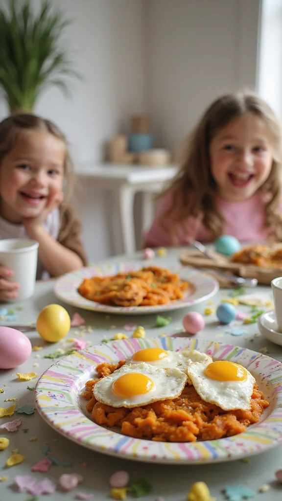 18 Creative Easter Breakfast Ideas Perfect for Even the Pickiest Kids - 14. Sweet Potato Hash with Eggs 1
