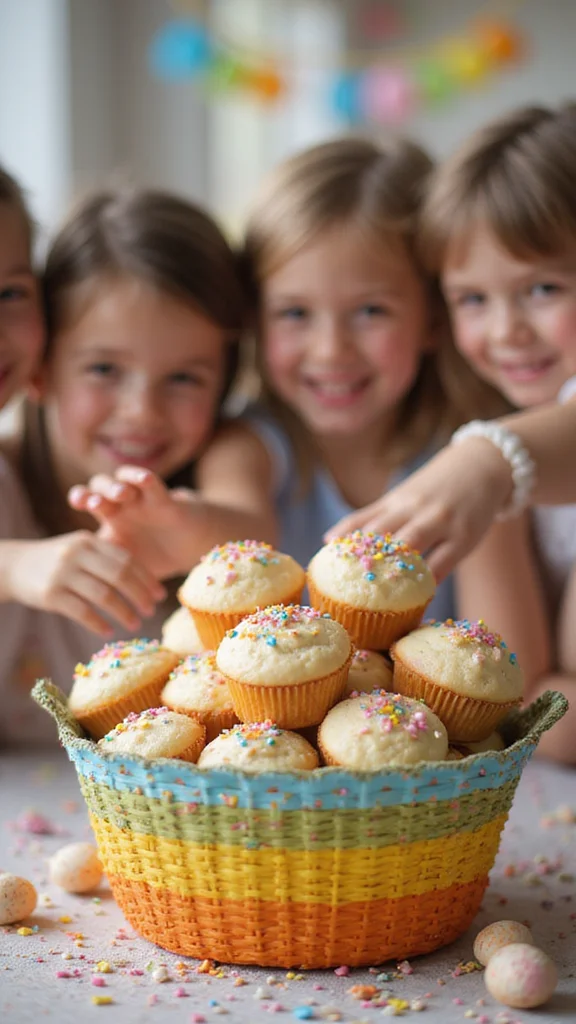 18 Creative Easter Breakfast Ideas Perfect for Even the Pickiest Kids - 4. Mini Muffins with Easter Sprinkles 1