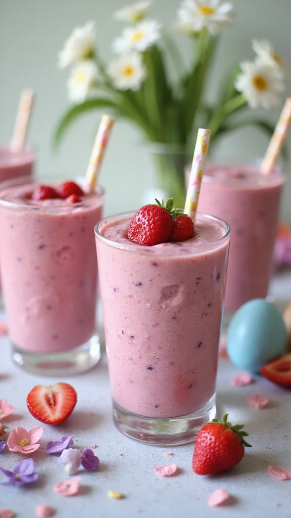 18 Easter Breakfast Ideas That Are Perfect for Feeding a Crowd - 12. Berry Smoothies 1