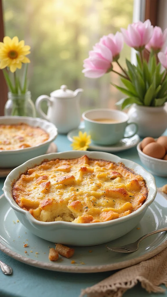 18 Easter Breakfast Ideas That Are Perfect for Feeding a Crowd - 9. Savory Potato and Cheese Casserole 1