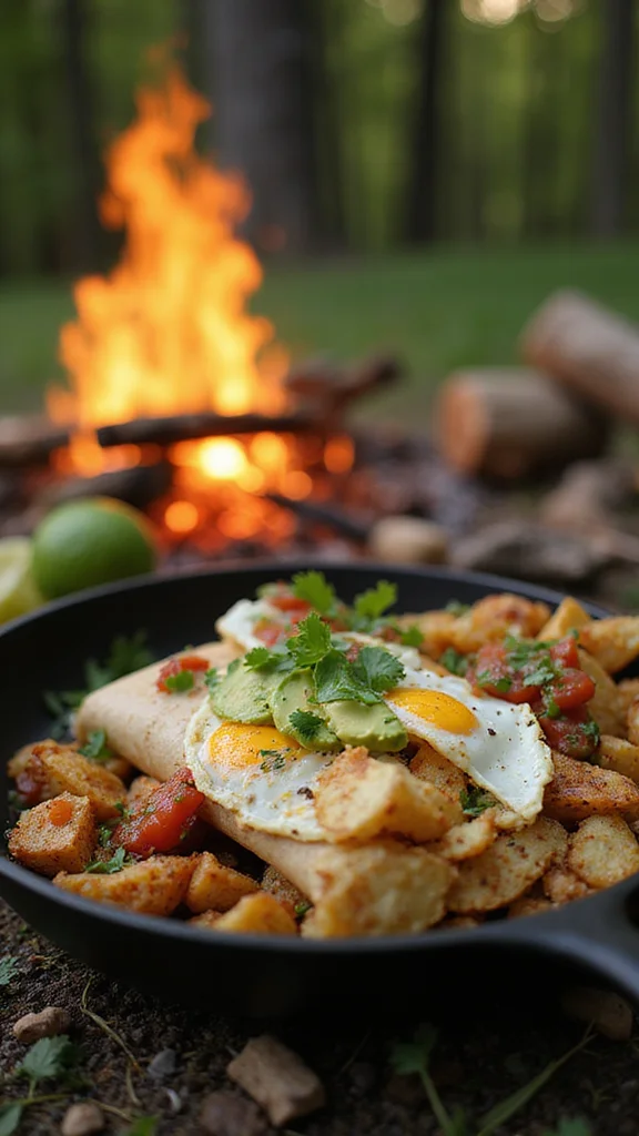 18 One-Pan Camping Breakfast Ideas You'll Want to Make Every Trip - 1. Campfire Breakfast Burritos 1