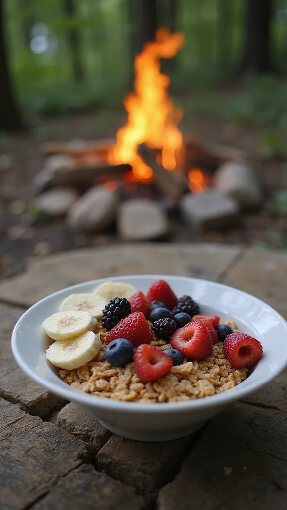 18 One-Pan Camping Breakfast Ideas You'll Want to Make Every Trip - 11. Simple Campfire Cereal Bowl 1