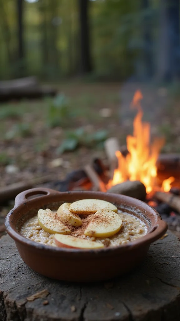 18 One-Pan Camping Breakfast Ideas You'll Want to Make Every Trip - 12. One-Pan Apple Cinnamon Oatmeal 1