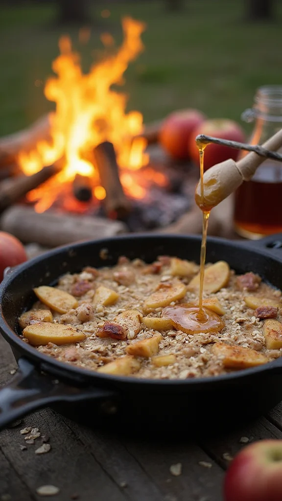 18 One-Pan Camping Breakfast Ideas You'll Want to Make Every Trip - 16. Baked Apples and Oats 1